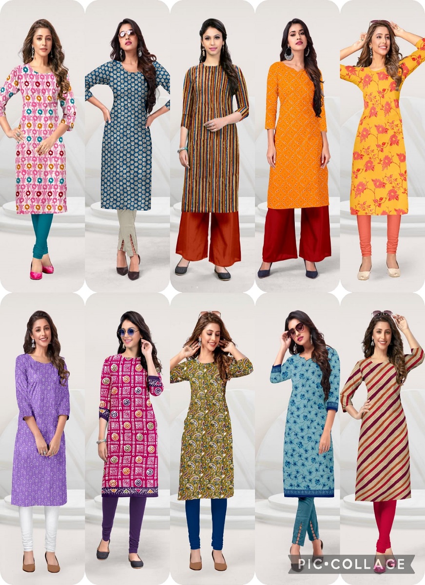 Deeptex Candy Floss Vol 2 Pure Cotton Wholesale Fancy Kurtis Catalog - Image 11