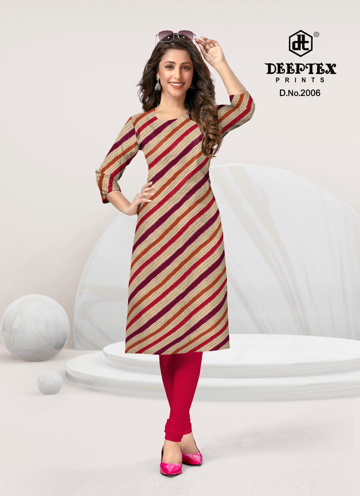 Deeptex Candy Floss Vol 2 Pure Cotton Wholesale Fancy Kurtis Catalog - Image 4