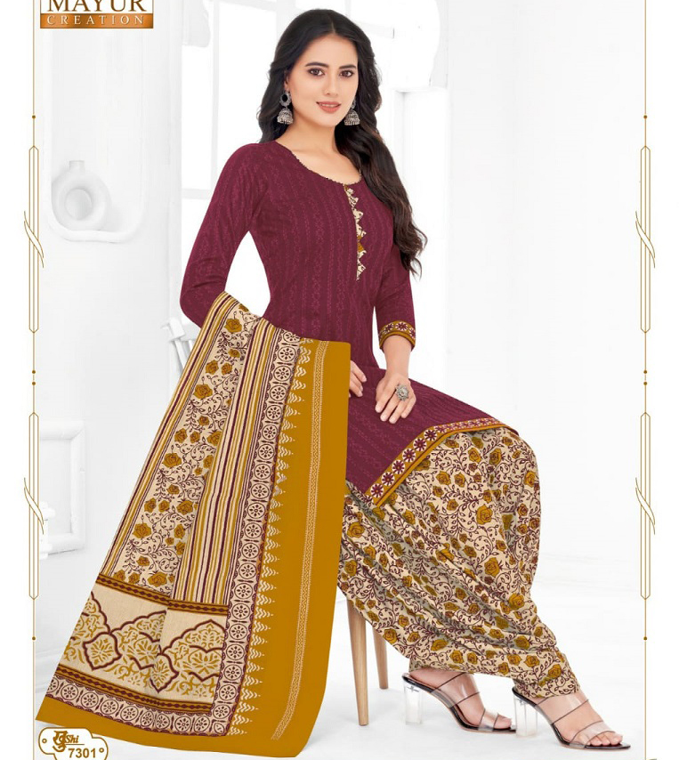 Mayur Khushi Vol 73 Pure Cotton Wholesale Salwar Suit Catalog