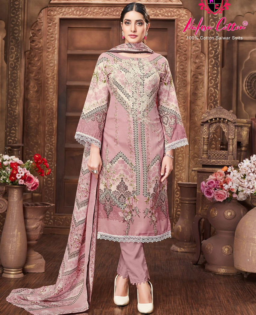 Nafisa Mahera Vol 5 Pure Cotton Wholesale Pakistani Salwar Suit Catalog