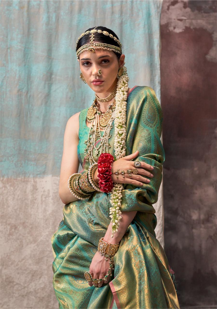 Rajbeer Handloom Weaving Silk Designer Sarees Catalog