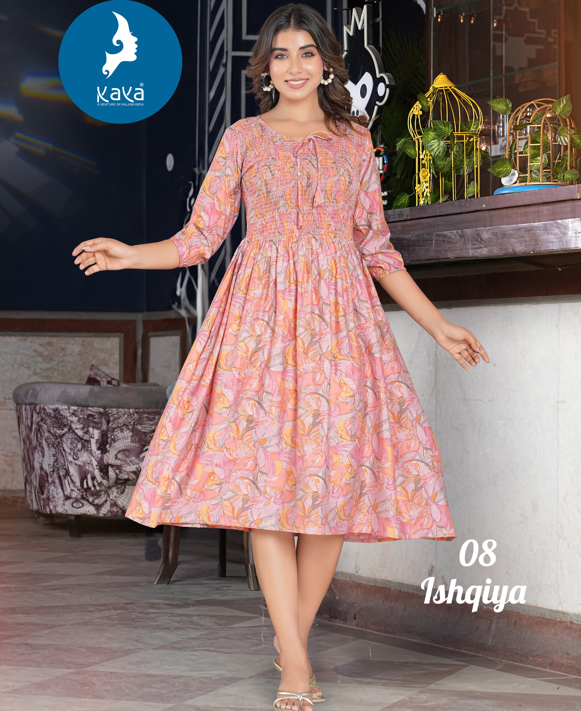 Kaya Ishqiya Chanderi Wholesale Anarkali Kurtis Catalog