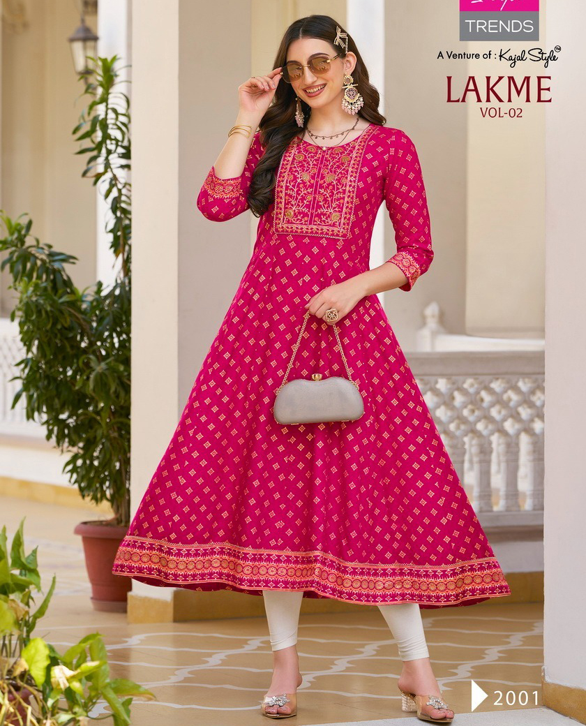 Diya Trends Lakme Vol 2 Rayon Wholesale Gown Catalog