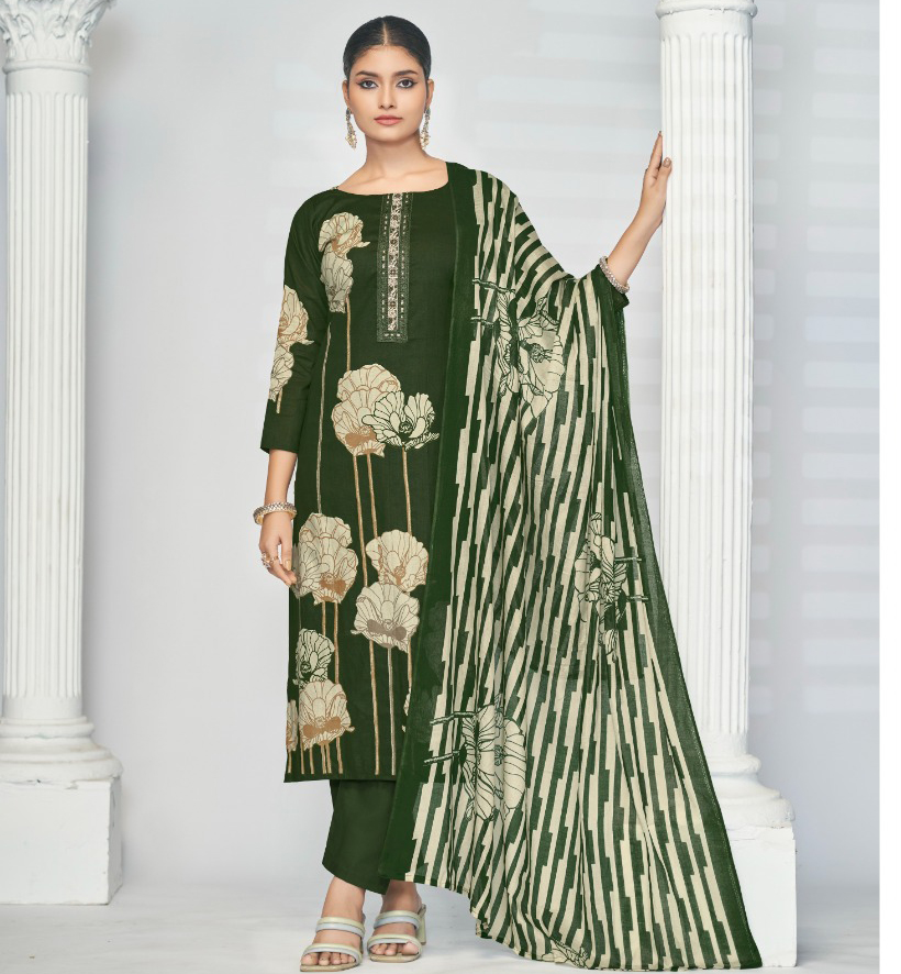 Azara Flower Valley Pure Cambric Cotton Salwar Suit Collection