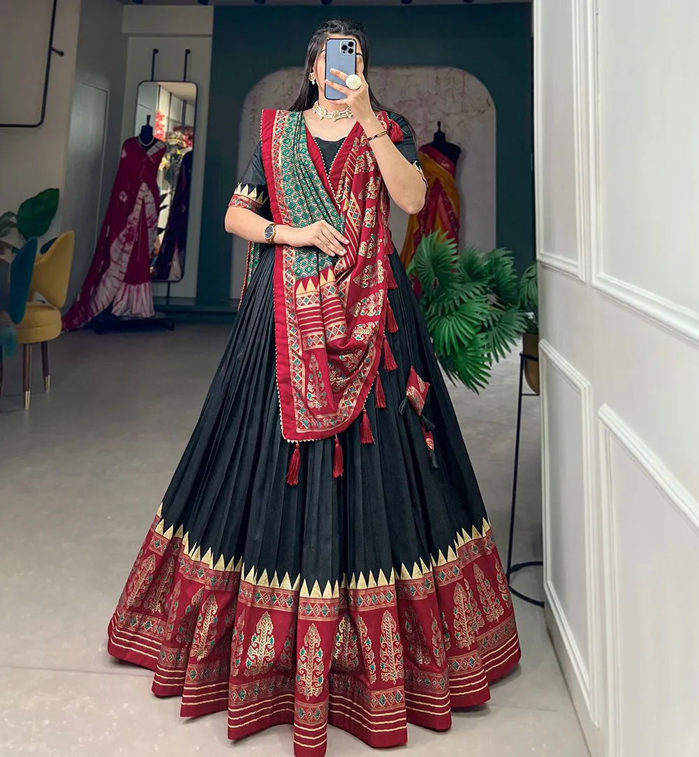 Aawiya 1207PRL Tussar Silk Lehenga Collection