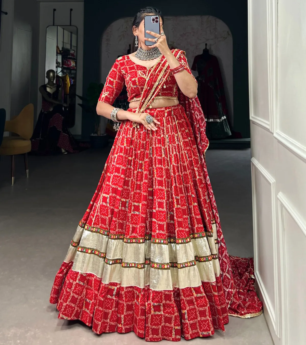 Aawiya 1681RED Pure Rayon Lehenga Collection