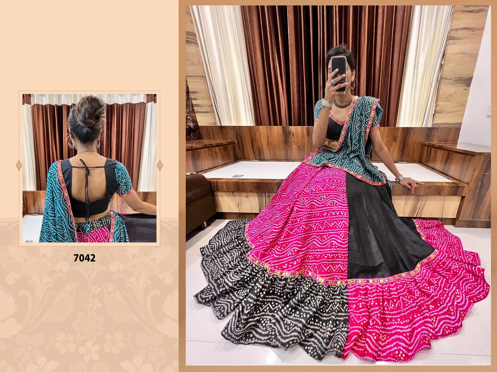 Aawiya Rajwadi 7 Cotton Wholesale Navratri Festival Lehenga Choli Collection - Image 5