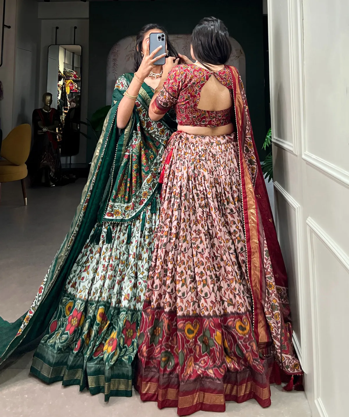 Aawiya Trishika Tussar Silk Wholesale Lehenga Collection