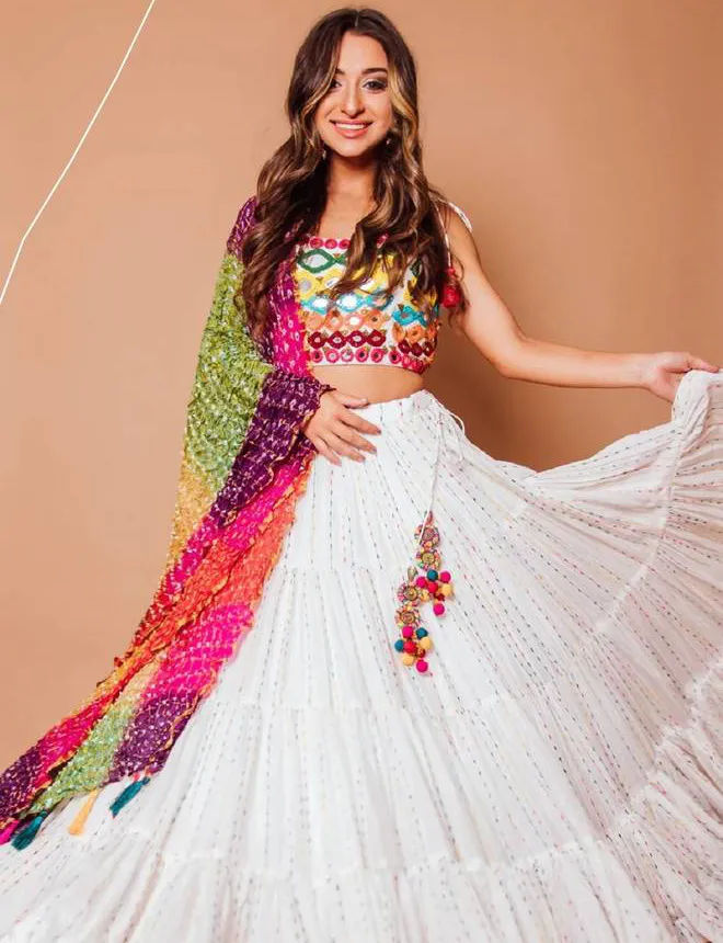 Af 2525 Multicolor Designer Georgette Lehenga Choli  Collection