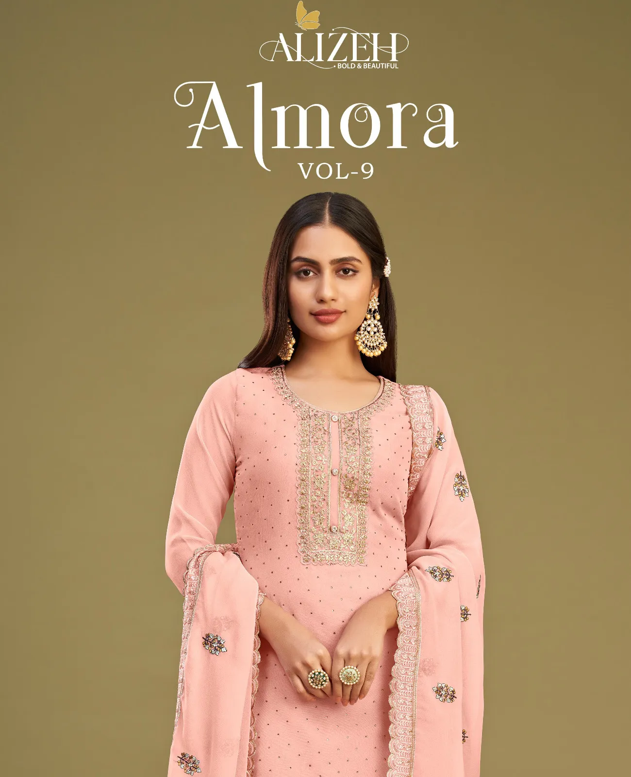 Alizeh Almora Vol 9 Georgette Wholesale Designer Salwar Suit Collection