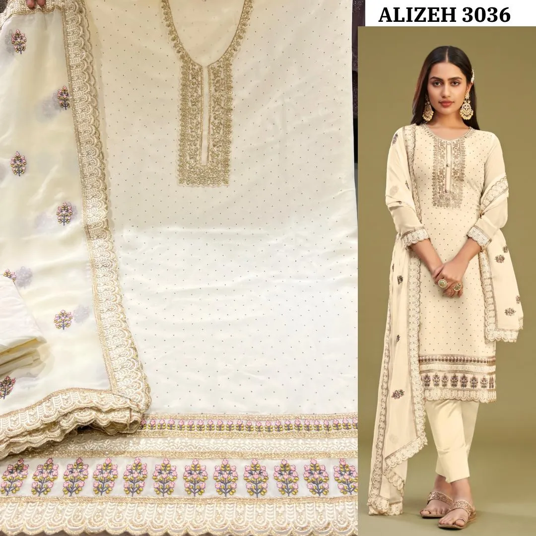 Alizeh Almora Vol 9 Georgette Wholesale Designer Salwar Suit Collection - Image 7
