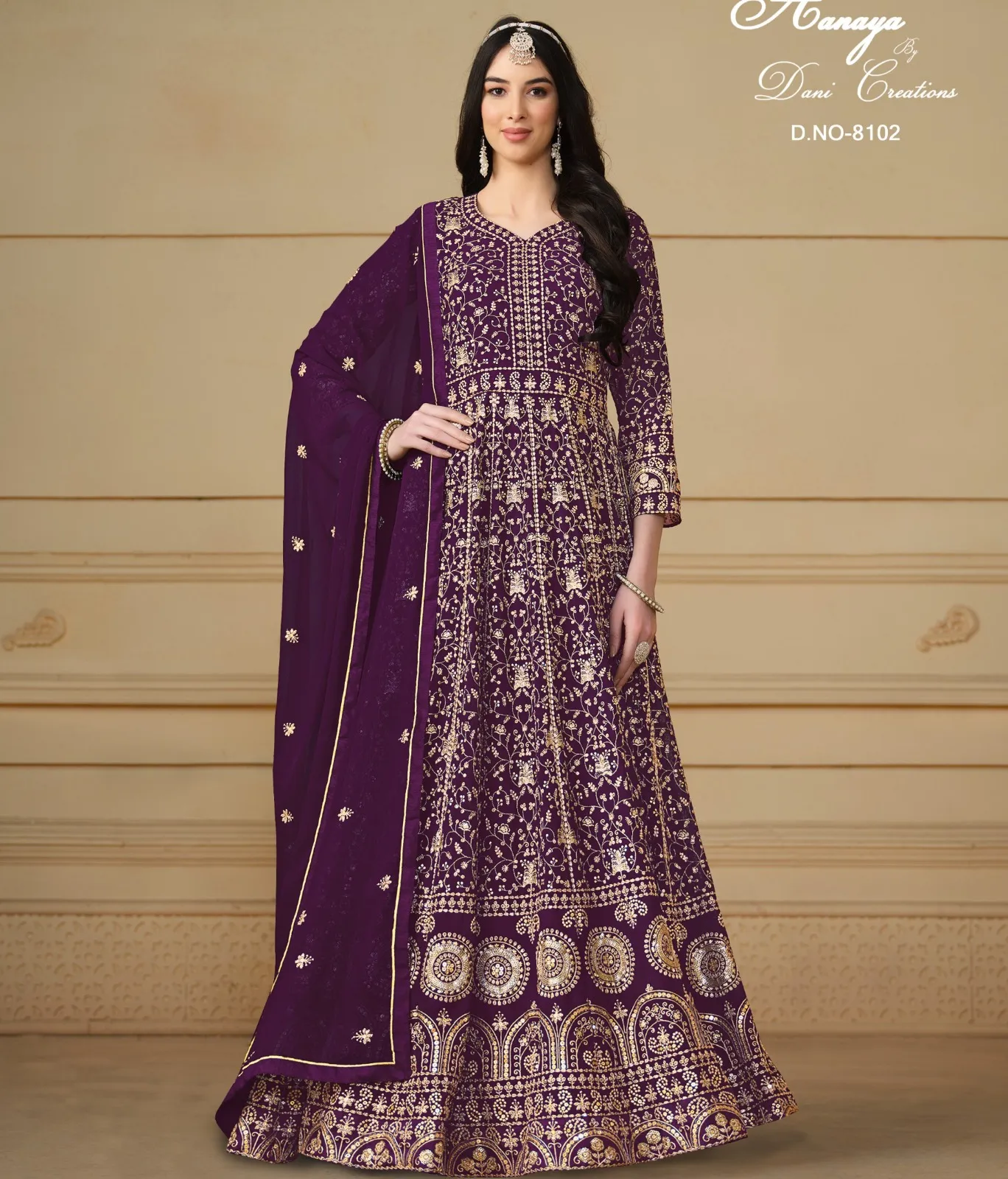 Dani Creation Aanaya Vol 181 Faux Georgette Designer Salwar Suit Collection