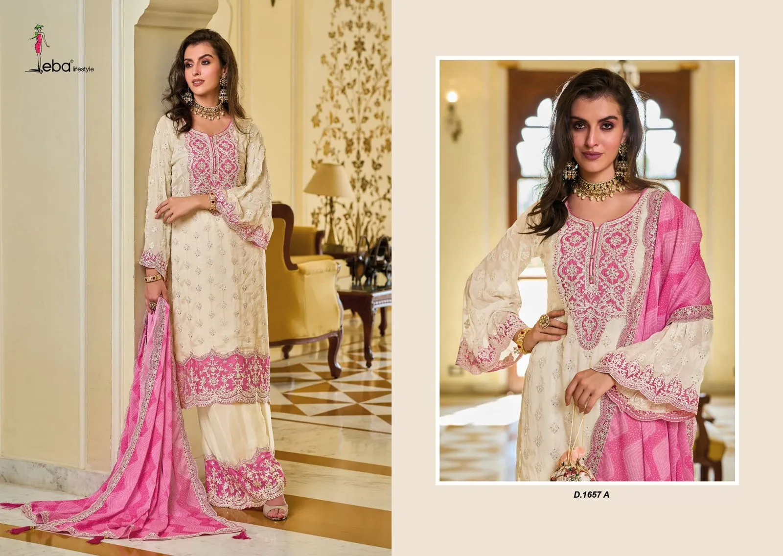 Eba Lifestyle Zarkash Color Edition Heacy Chinon Readymade Salwar Suit Collection - Image 4