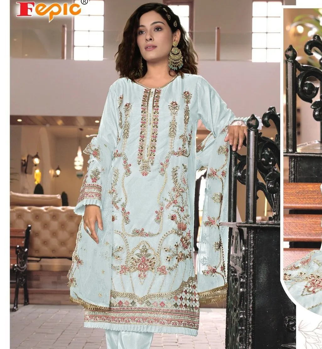 Fepic SR 3312 Organza Readymade Salwar Suit Collection — Wholesale Readymade Suit, Fepic wholesale from Surat — view 2
