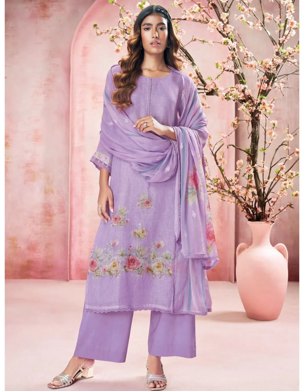 Ganga Ubika 2778 Pure Linen Printed Fancy Salwar Suit Collection