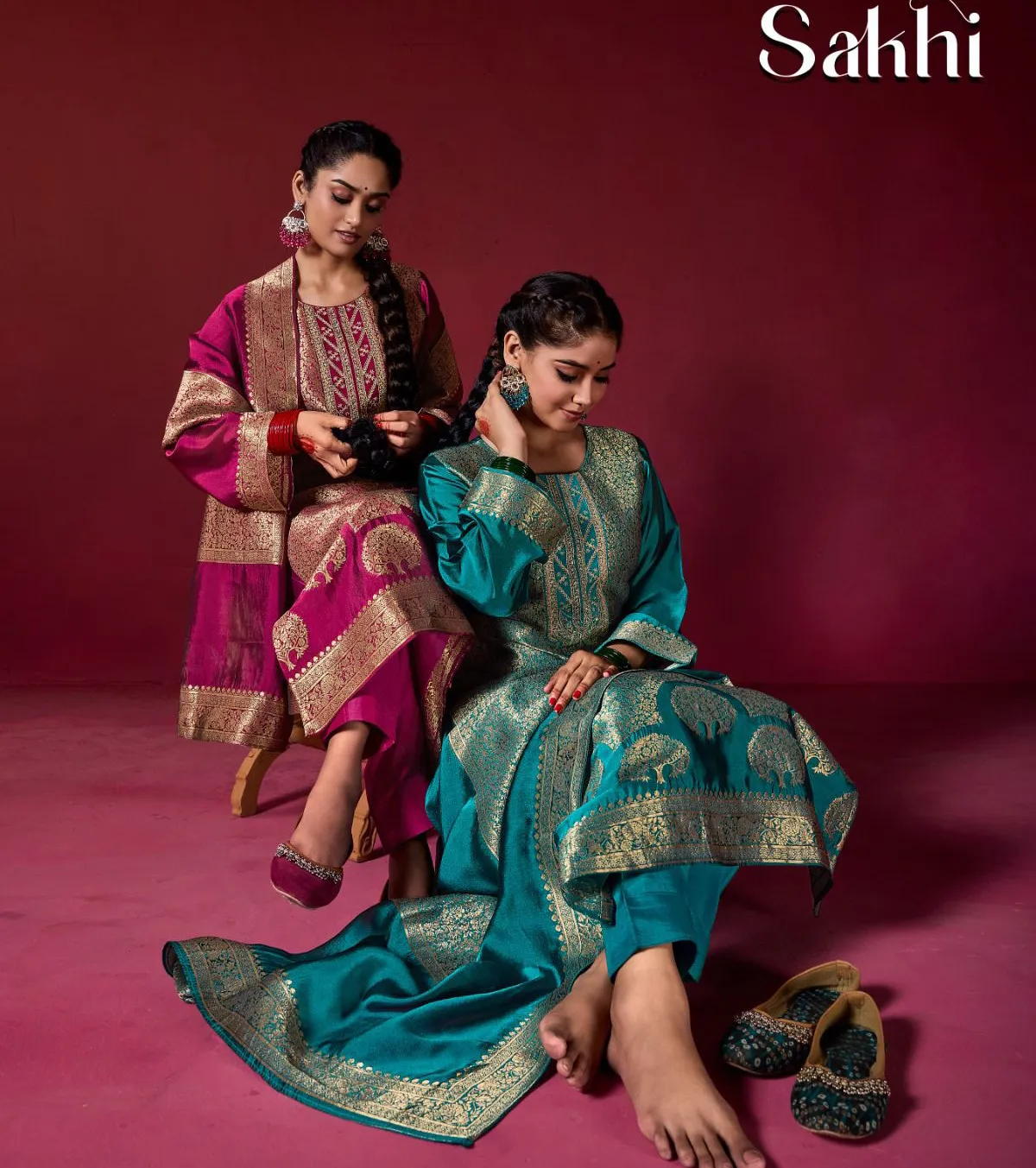 Ibiza Sakhi Pure Banglory Silk Salwar Suit Collection