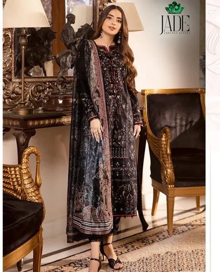 Jade Bin Saeed Vol 3 Viscose Heavy Lawn Cotton Readymade Salwar Suit