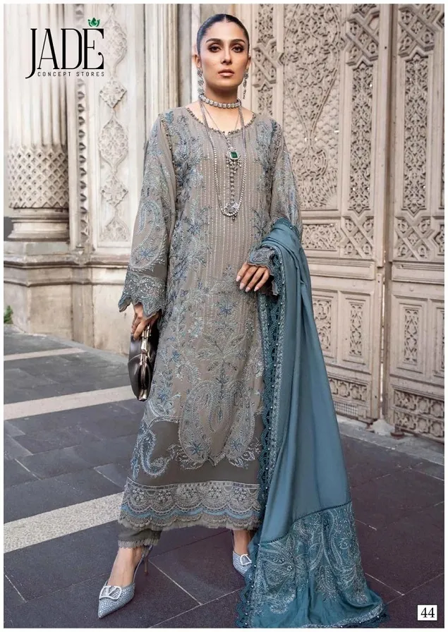 Jade chevron Vol 5 Lawn Cotton Wholesale Pakistani Salwar Suit Collection - Image 2