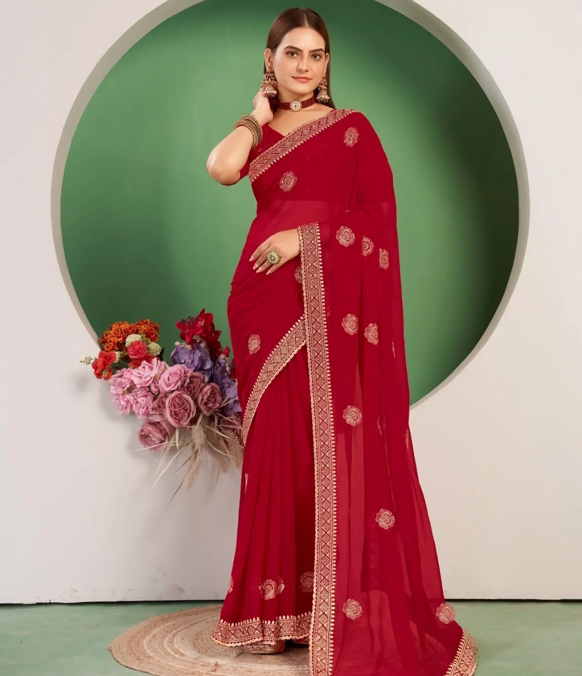 Jayshree 2162 Series Georgette Blooming Sarees Collection