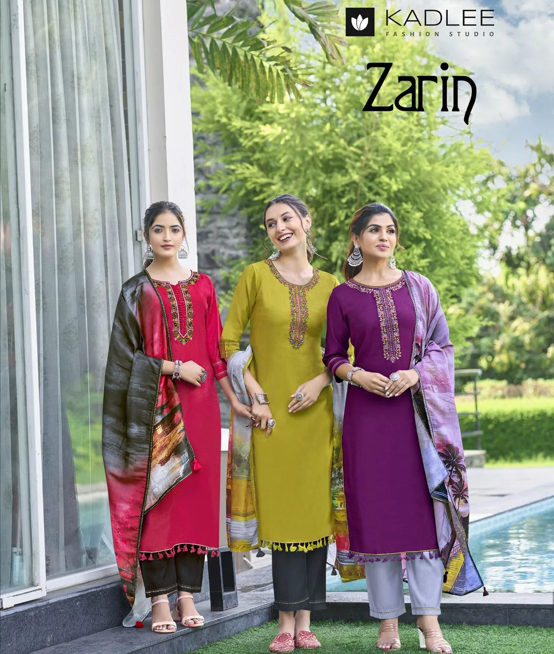 Kadlee Zarin Viscose Weaving Readymade Salwar Suit Collection