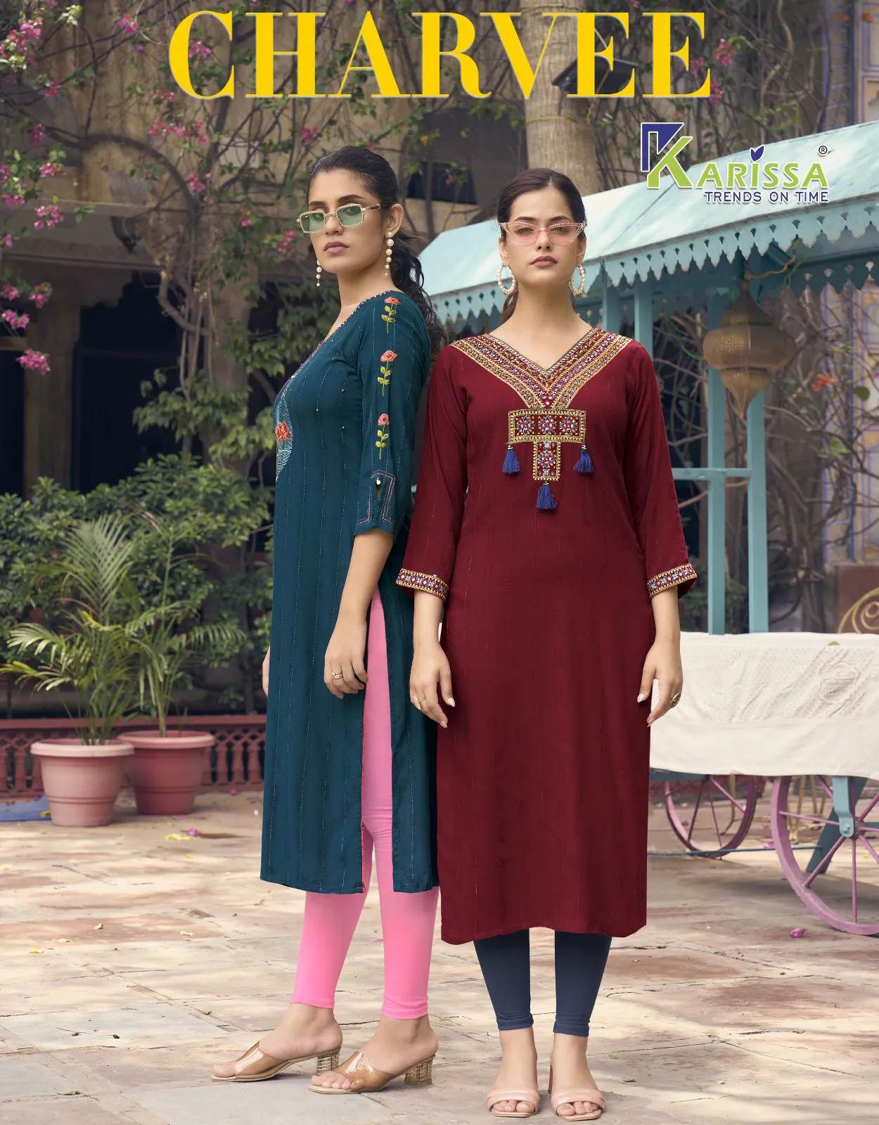 Karissa Charvee Heavy Rayon Readymade Salwar Suit Collection