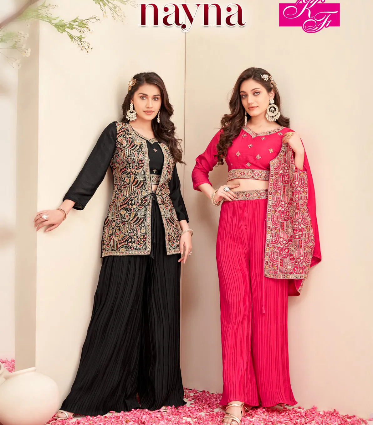K,F Nayna Chino Silk Readymade Salwar Suit Collection