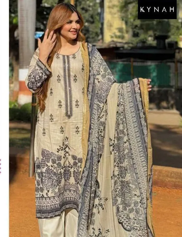Kynah 2168 Lawn Cotton Pakistani Salwar Suit Collection