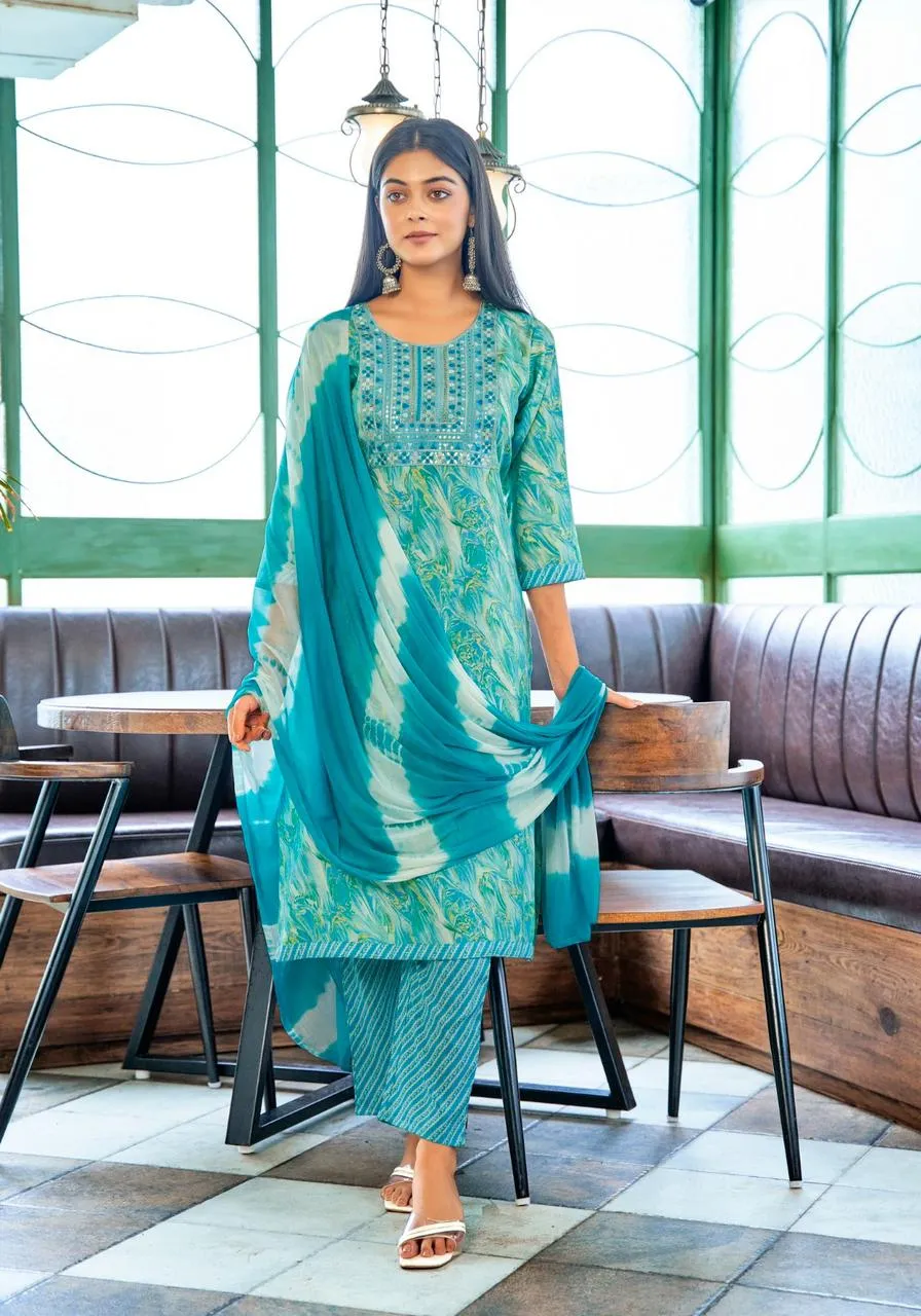 Mystic 9 Shagun Vol 5 Kurti Bottom With Dupatta Collection - Image 6