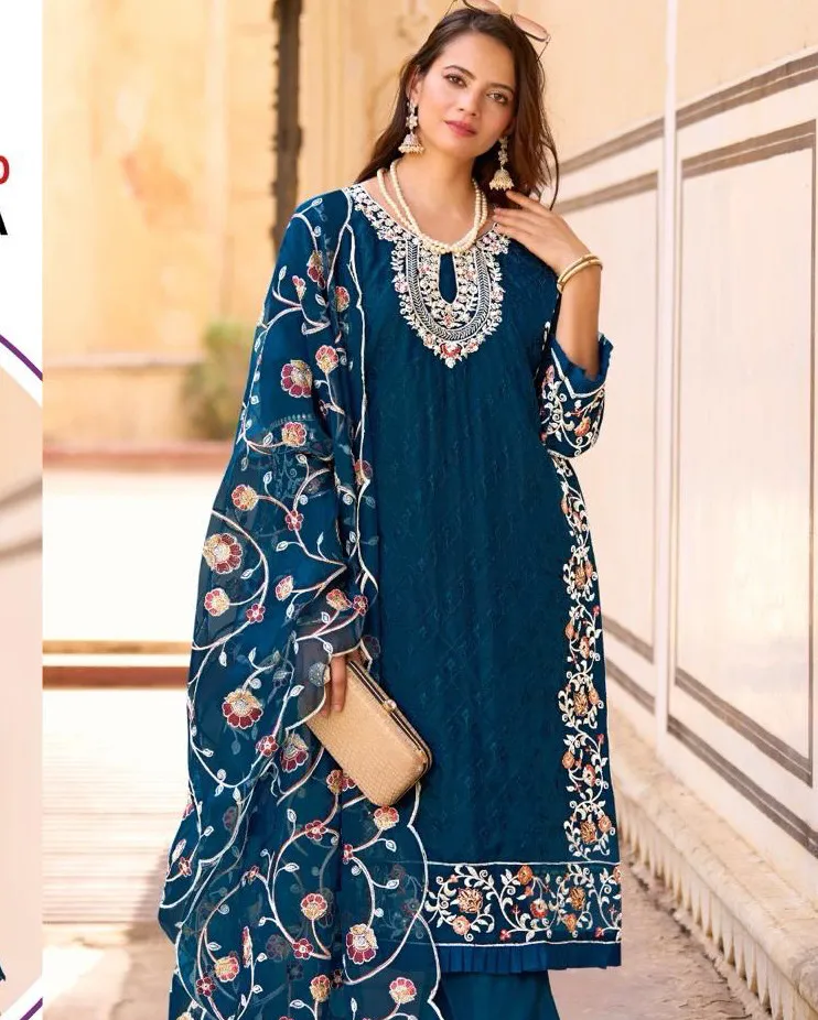 Ramsha R-1165 Organza Readymade Salwar Suit Collection