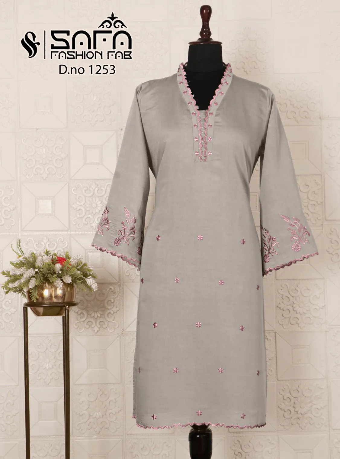 Safa Fashion Fab 1253 Viscose Pakistani Readymade Salwar Suit Collection