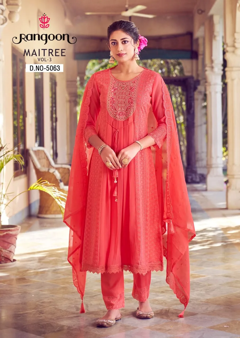 Rangoon Maithree Vol 3 Georgette Readymade Salwar Kameez Collection