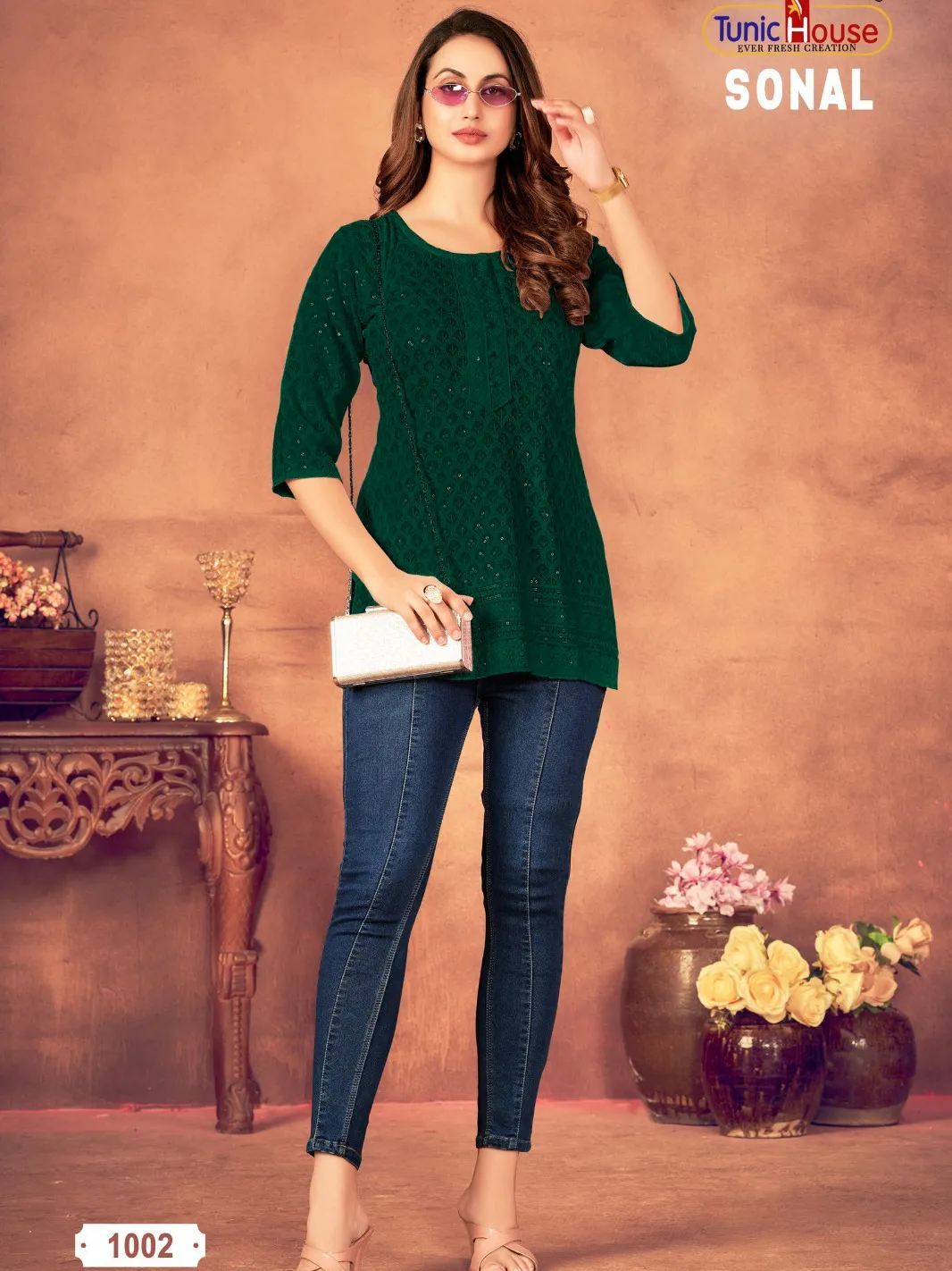 Tunic House Sonal Viscous Rayon Short Top Collection