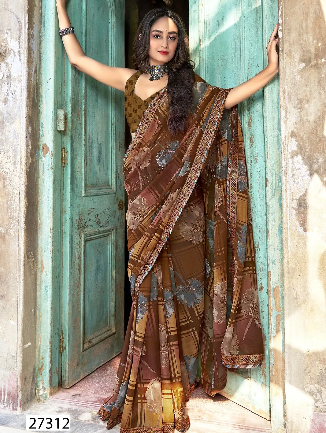 Vallabhi Print Bhadra 2 Georgette Fancy Sarees Collection