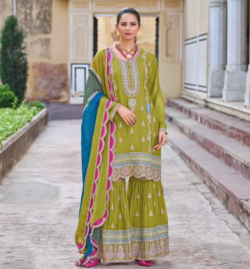 Your Choice Aroma Designer Chinon Salwar Suits Collection