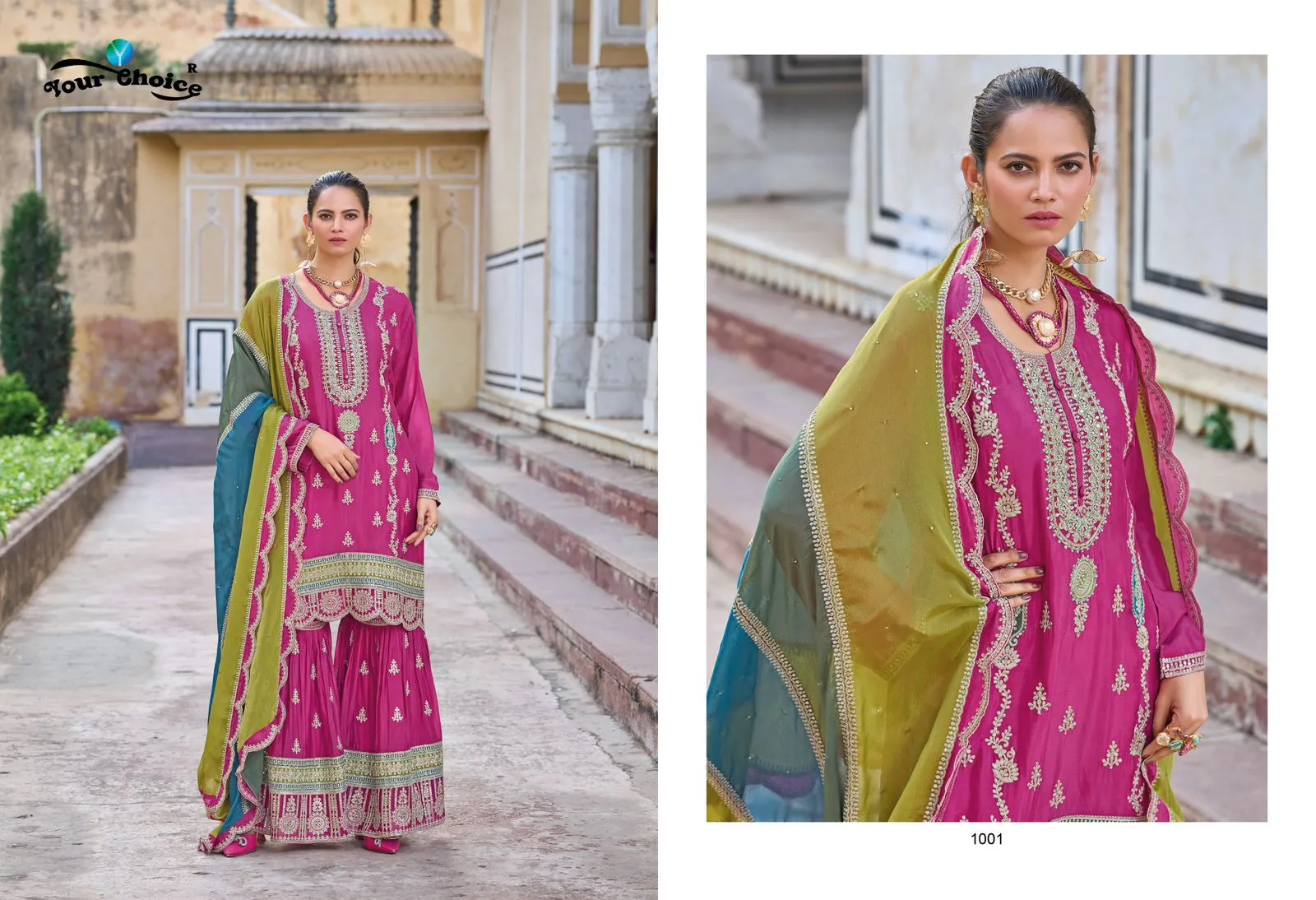 Your Choice Aroma Designer Chinon Salwar Suits Collection - Image 3