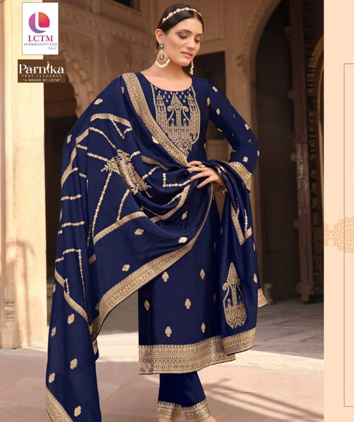 Lctm Leela Parineeti Organza Wholesale Designer Suit Collection