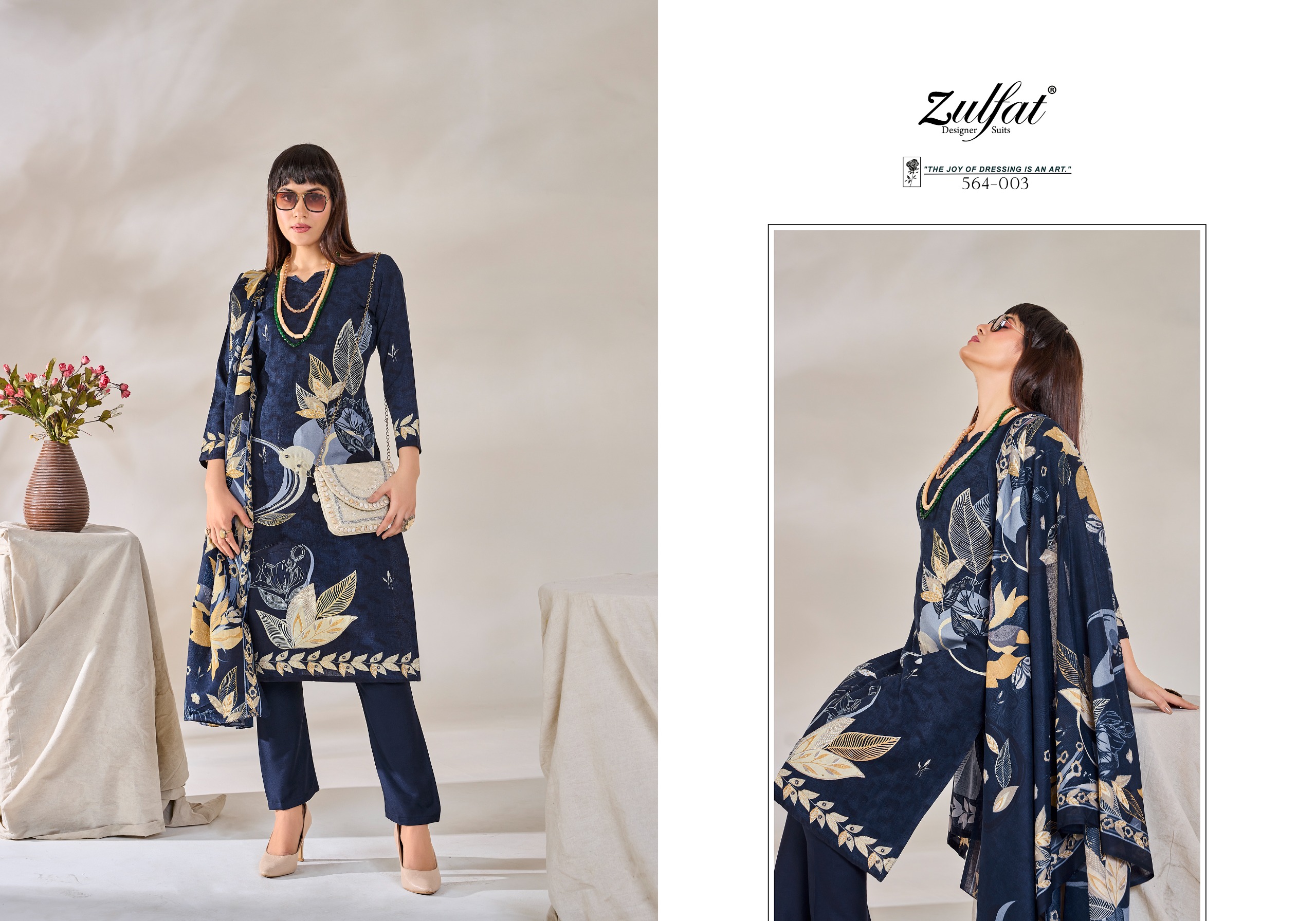 Zulfat Zahavi Viscose Wholesale Unstitched Suit Collection - Image 3