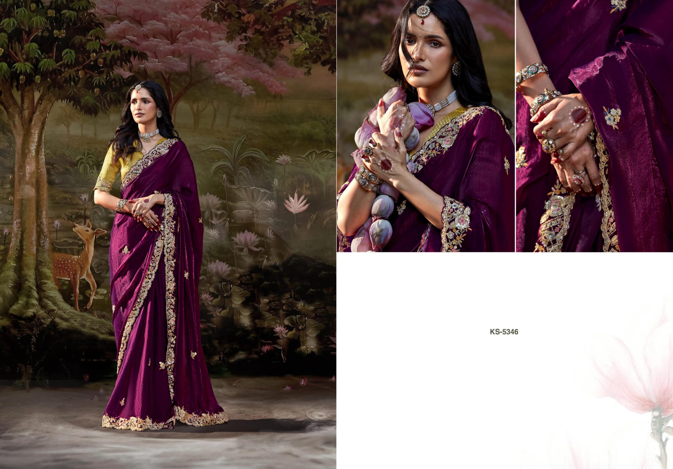 Kimora Kajal 15 Heavy Designer Wholesale Designer Saree Collection — Wholesale Sarees, Kimora wholesale from Surat — view 8