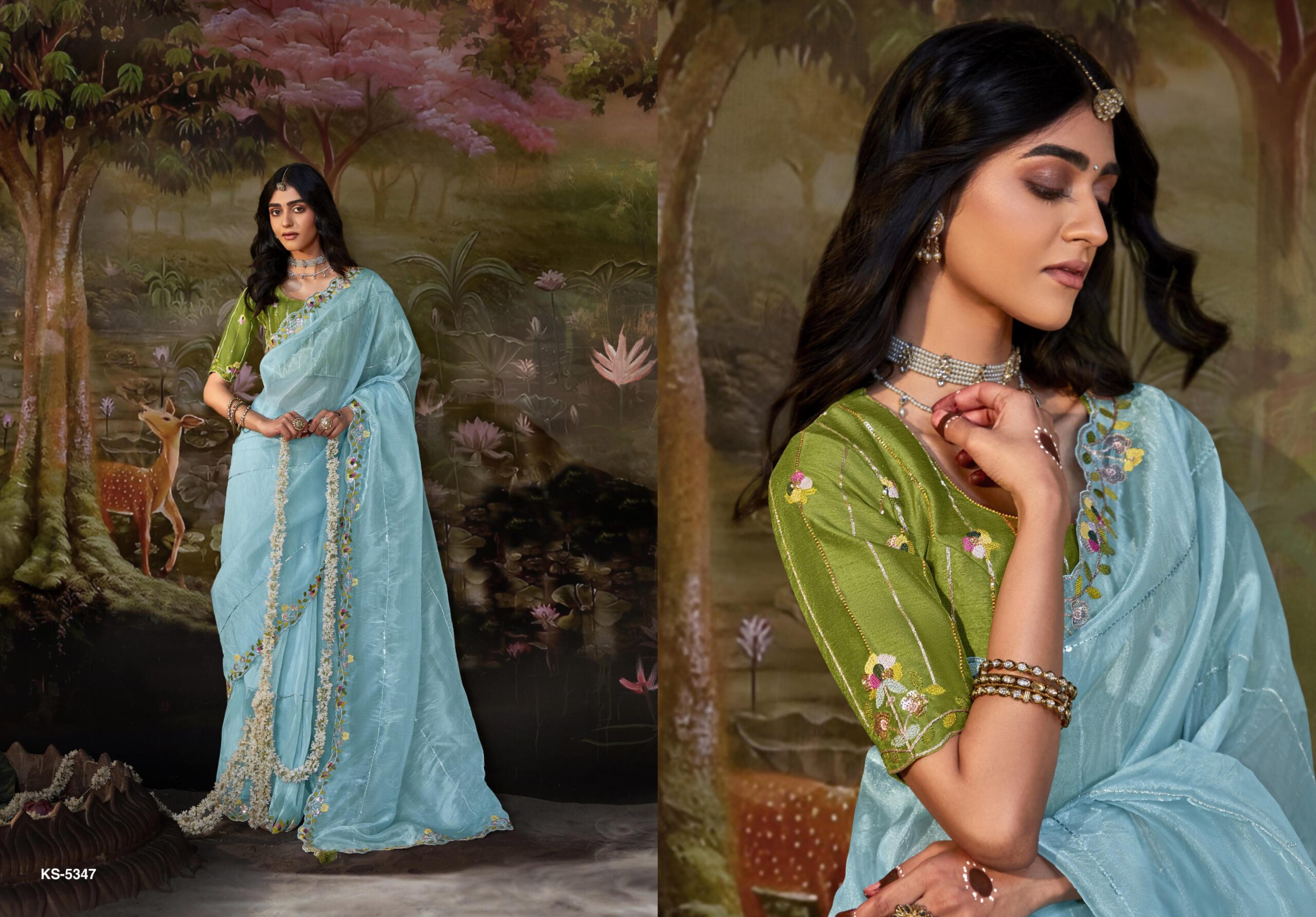 Kimora Kajal 15 Heavy Designer Wholesale Designer Saree Collection — Wholesale Sarees, Kimora wholesale from Surat — view 2