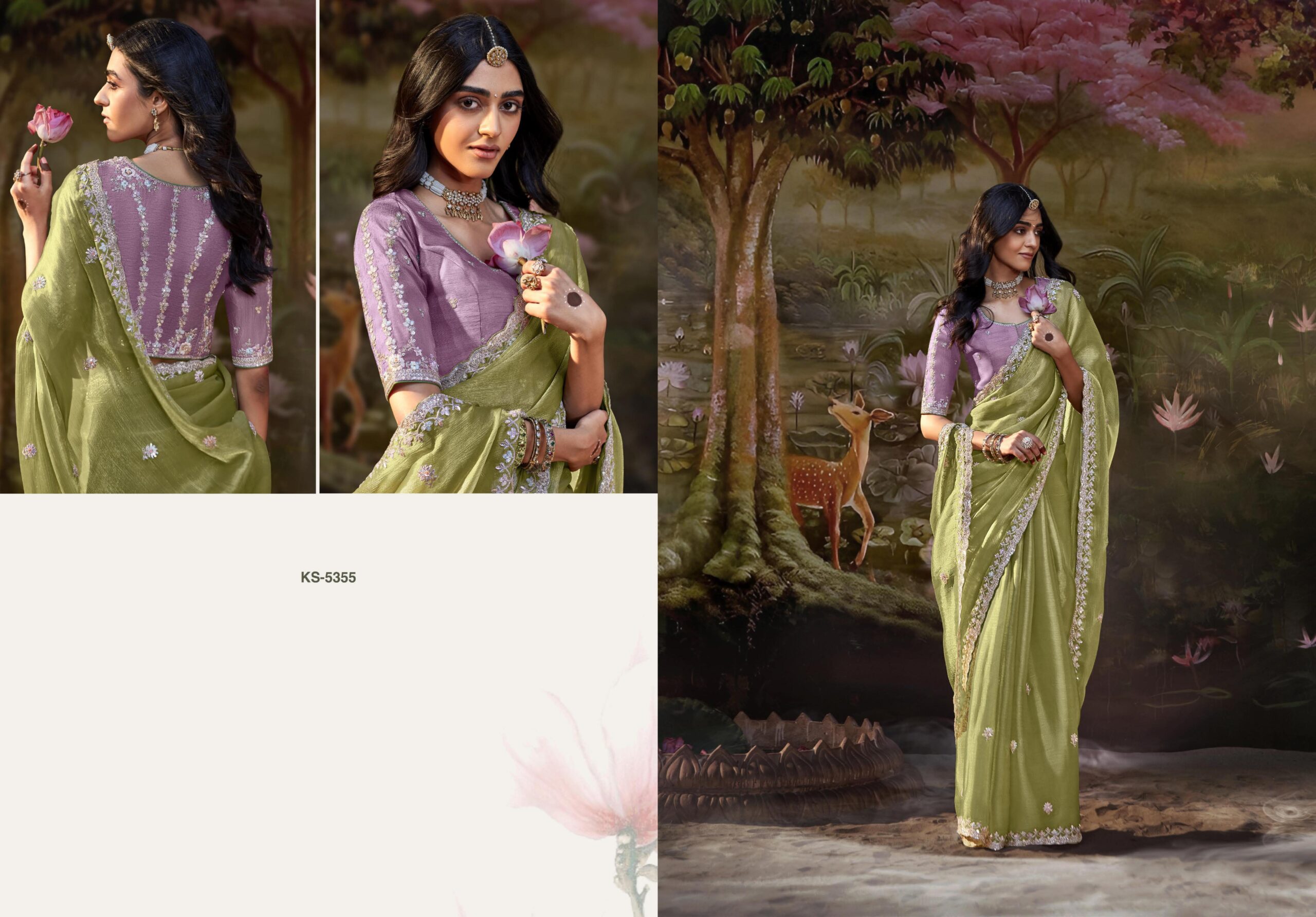 Kimora Kajal 15 Heavy Designer Wholesale Designer Saree Collection — Wholesale Sarees, Kimora wholesale from Surat — view 15