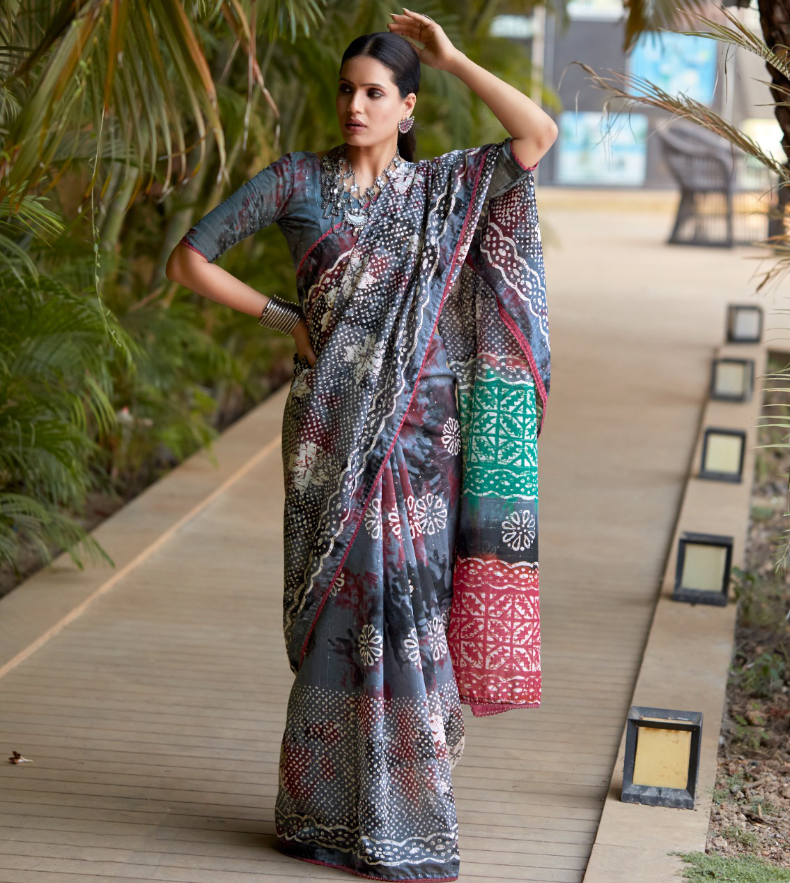 Sr Samsara Sequence Cotton Printed Wholesale Sarees Collection