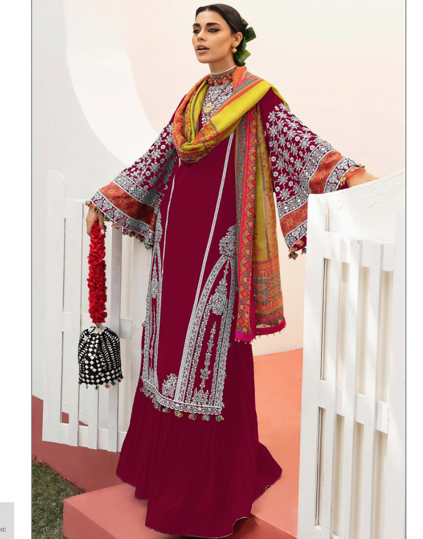 Dinsaa 226 Rayon Embroidered Wholesale Pakistani Salwar Suit Collection