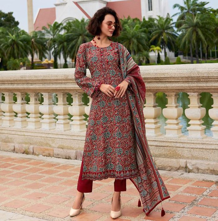 Ibiza Ajrakh story Viscose Muslin Digital Printed Wholesale Pakistani Salwar Suit Collection