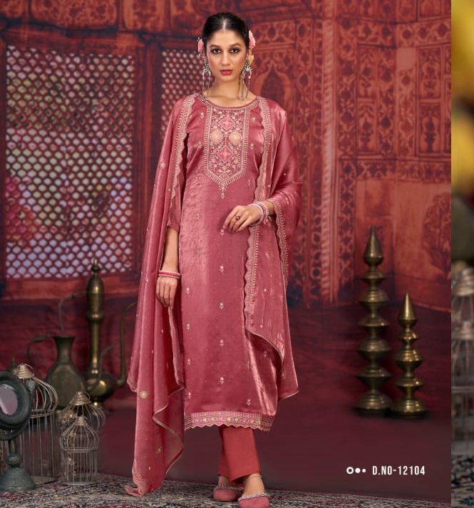 Triple Aaa Scarlet Fancy Wholesale Unstitched Salwar Suit Collection