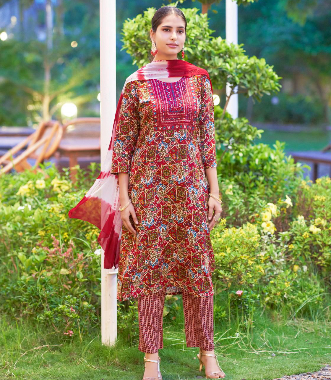 Mystic 9 Suman Vol 1 Rayon Wholesale Readymade Suit Collection