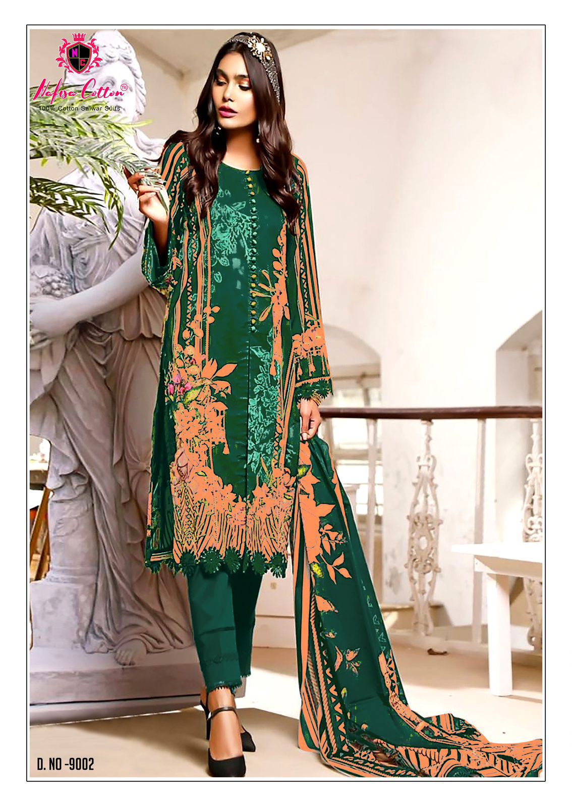 Nafisa Safina Vol 9 Cotton Wholesale Pakistani Salwar Suit Catalog - Image 4