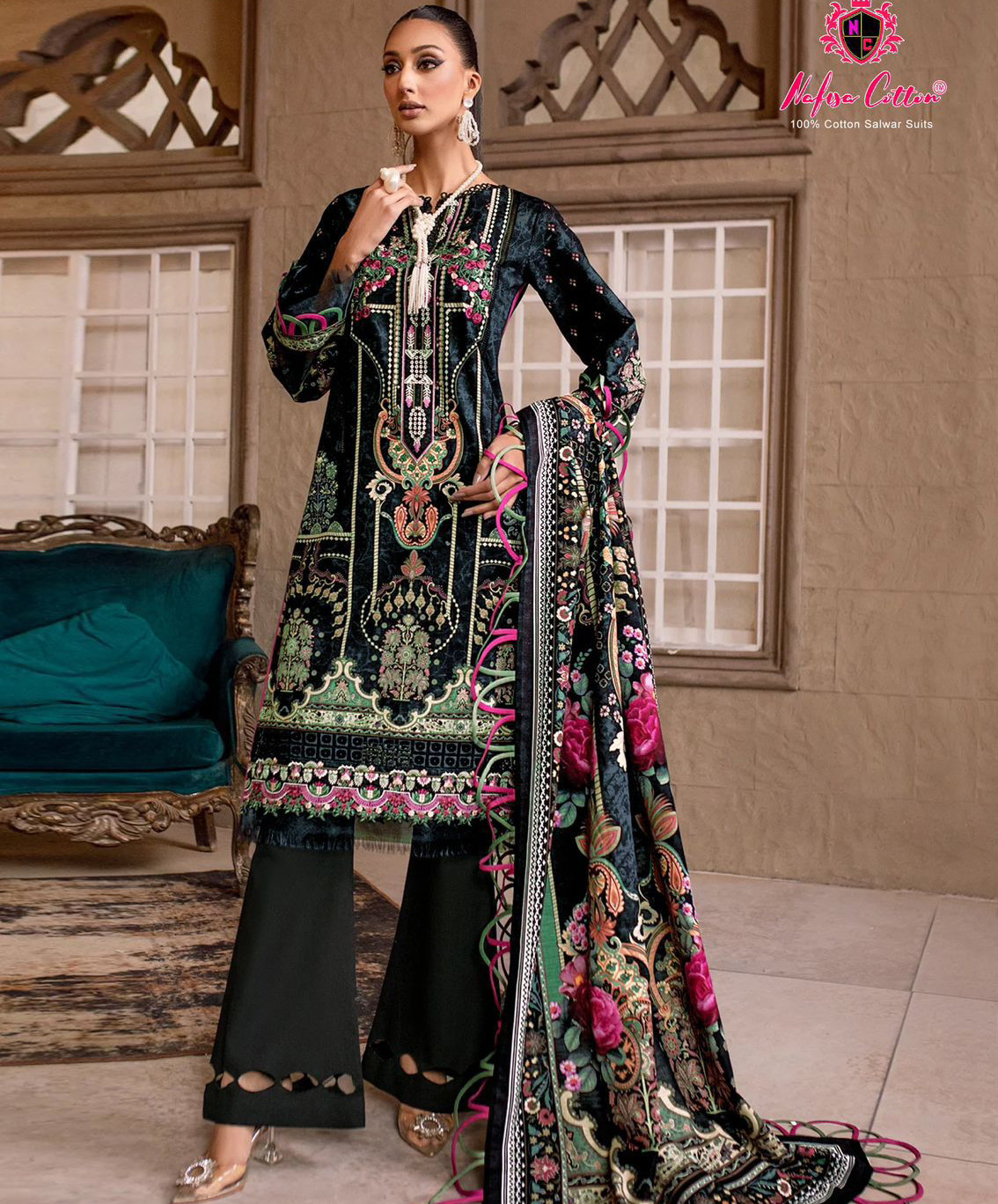 Nafisa Safina Vol 9 Cotton Wholesale Pakistani Salwar Suit Catalog