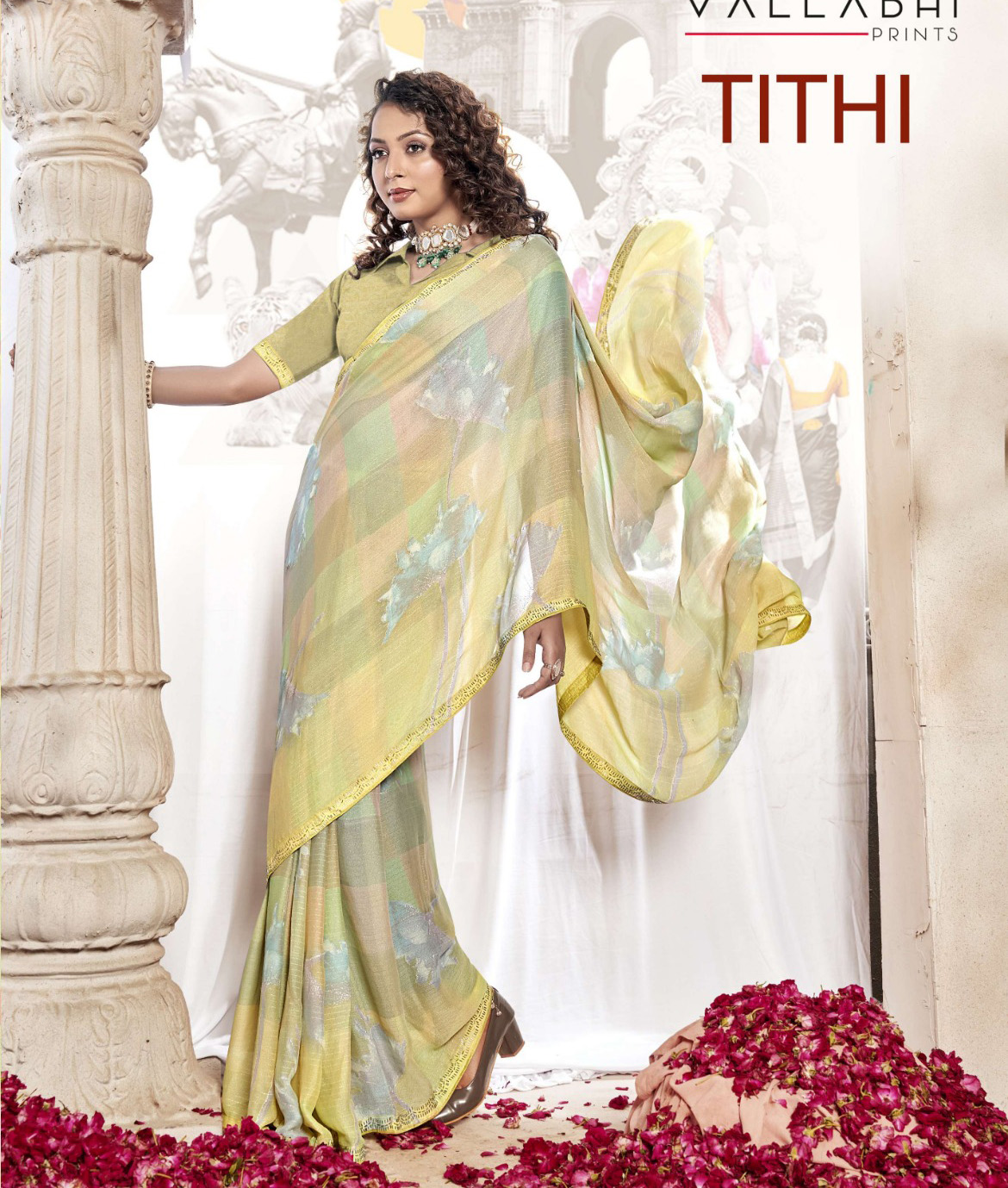 Vallabhi Prints Tithi Georgette Wholesale Fancy Sarees Collection