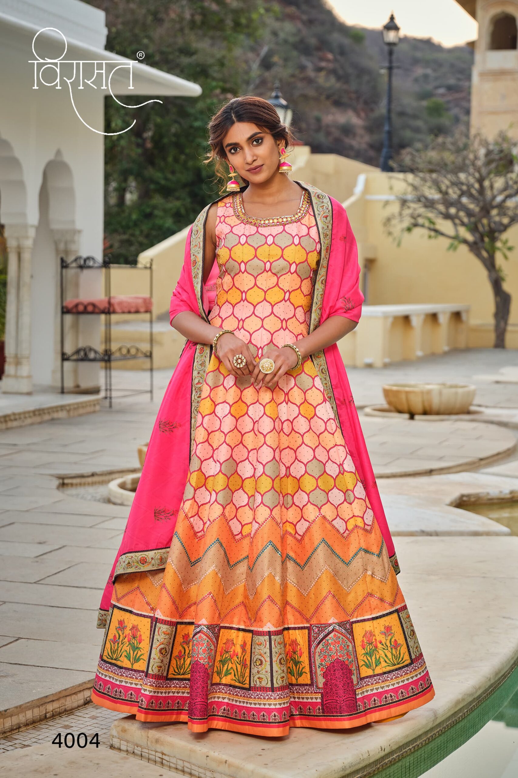 Virasat Vol Peshwai Designer Gown Exclusive Collection - Image 4