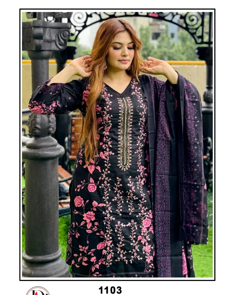 Aasha Riwayat Premium Cotton Dupatta Wholesale Pakistani Suit Collection